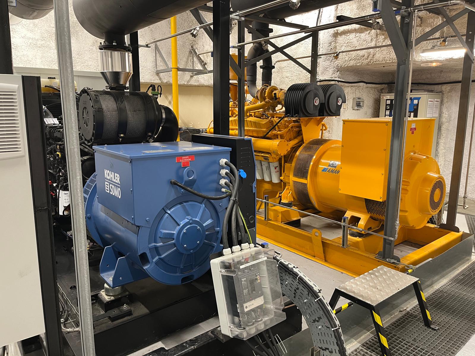 Ensemble de 2 groupes électrogènes VOLVO et CUMMINS